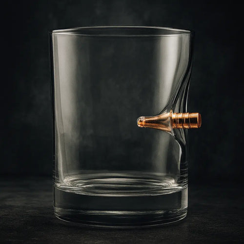 Whiskey Glass with Real Bullet DRIPMATE™